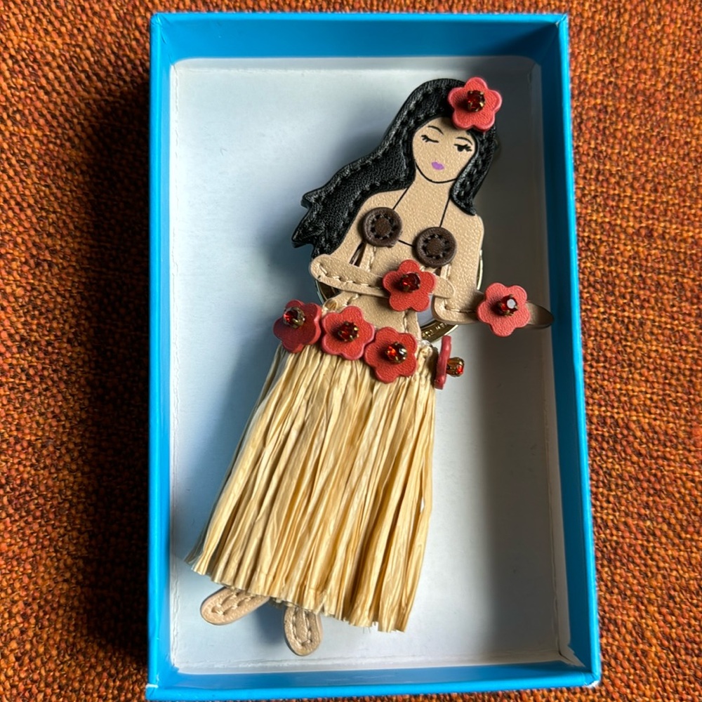 Kate ♠️ Spade Hula Girl Keychain Retired